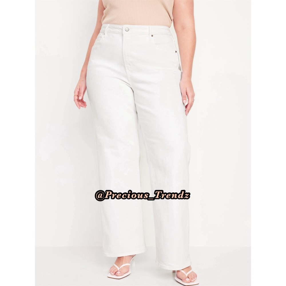 📦 Old Navy Extra High-Waisted Sky-Hi Wide Leg Jeans Women’s Plus Size 20